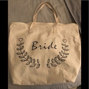 Bride Canvas Tote Bag